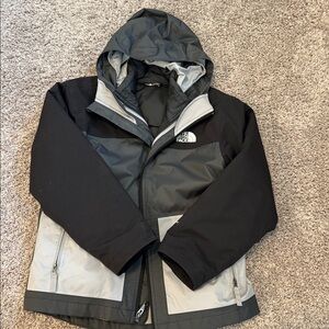 The North Face Black and Gray Hooded Jacket